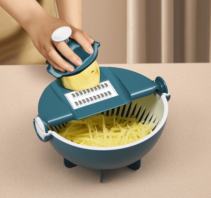 9 in 1 Vegetable Cutting And Drainage Basket - Image 6