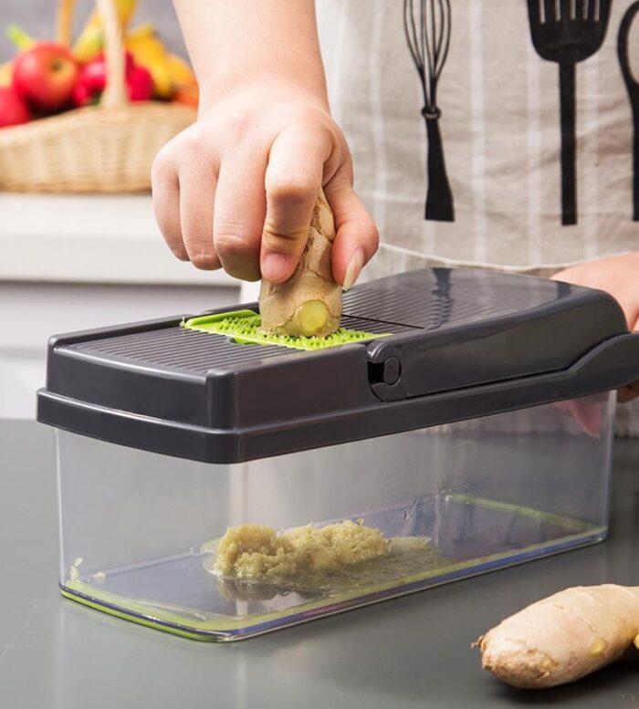 Multifunctional Vegetable Chopper Cutter with Container - Image 2