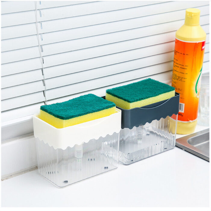 Soap Pump Dispenser and Sponge Holder - Image 3