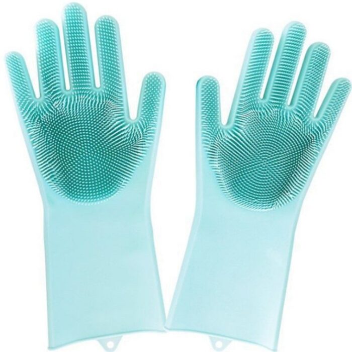 Silicone dishwashing gloves