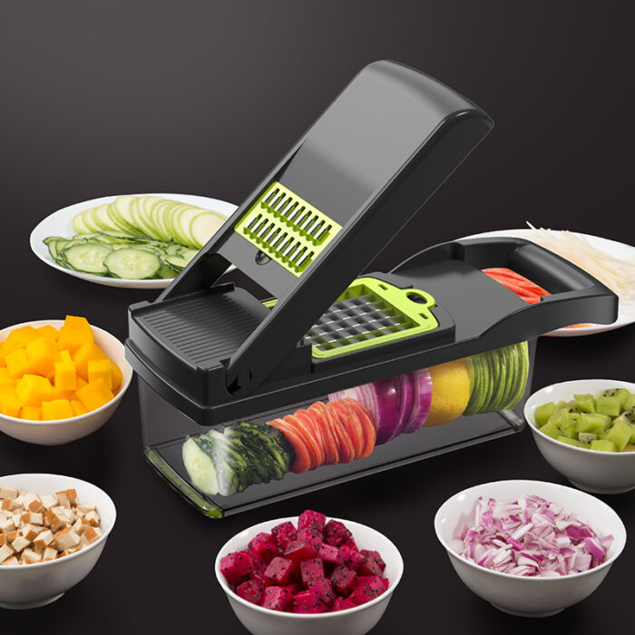Multifunctional Vegetable Chopper Cutter with Container