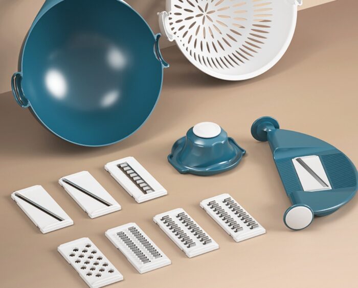 9 in 1 Vegetable Cutting And Drainage Basket - Image 7