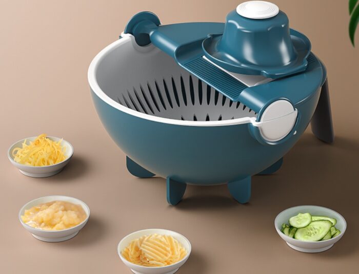 9 in 1 Vegetable Cutting And Drainage Basket - Image 3