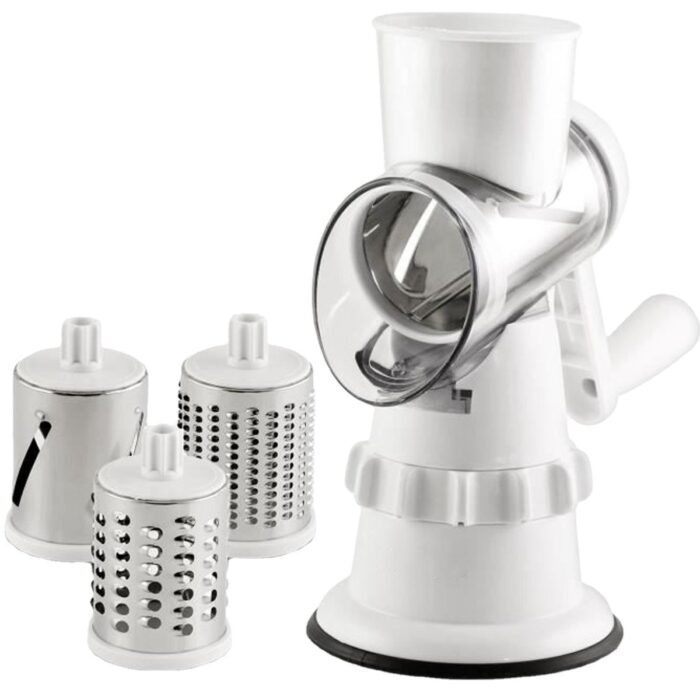 Rotary Cheese Grater with 3 Interchangeable Blades - Image 5