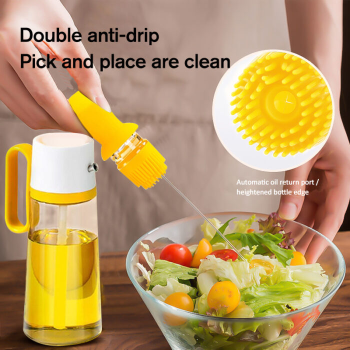 2 in 1 Oil Dispenser With Silicon Brush - Image 8