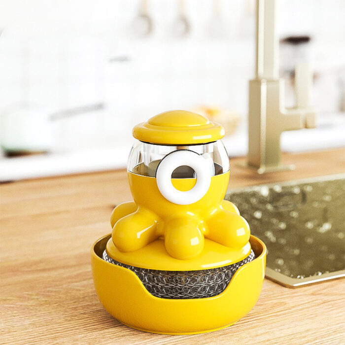 Soap Dispensing Palm Brush Cleaner - Image 2