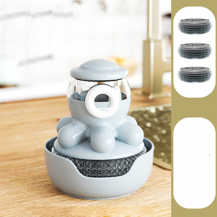 Soap Dispensing Palm Brush Cleaner - Image 4