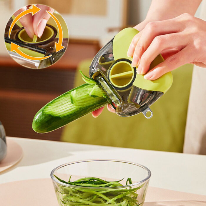 3 in 1 Rotary Multi-purpose Stainless Steel Peeler