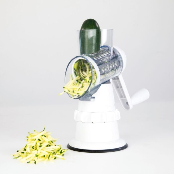 Rotary Cheese Grater with 3 Interchangeable Blades - Image 4