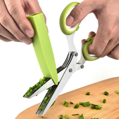 5 Blades Stainless Steel Herb Scissors